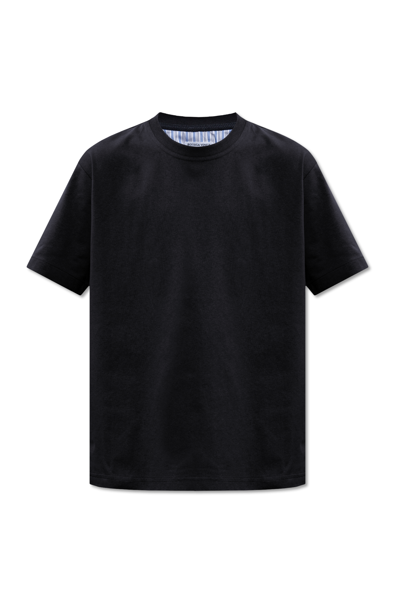 【送料&関税込】Bottega Veneta Navy Blue Cotton T-shirt Bottega Veneta® Men's Light Cotton Jersey T-Shirt in Navy